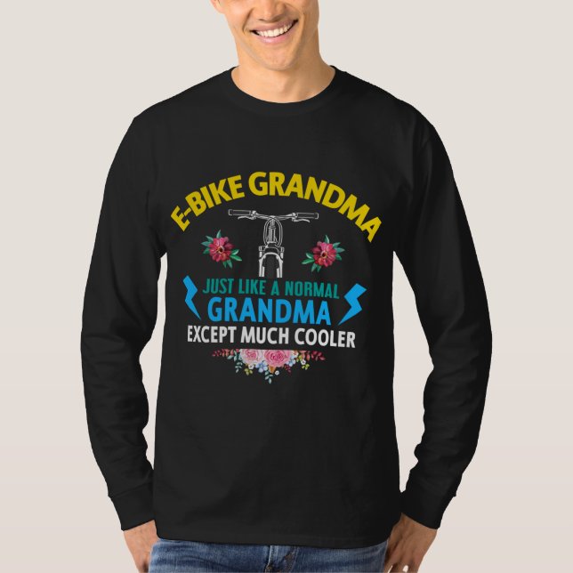 Camiseta Ebike Grandma Funny E-Bike (Frente)