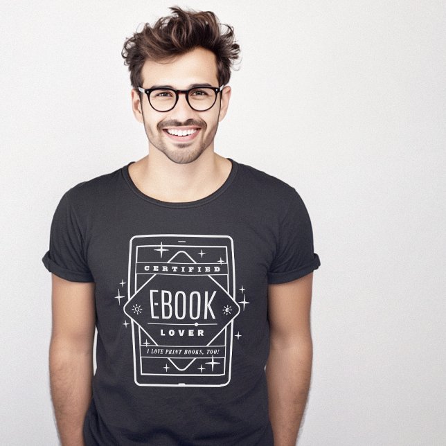 Camiseta Ebook Book Lover Certified Minimalist (Ebook Book Lover Certified Minimalist T-Shirt)