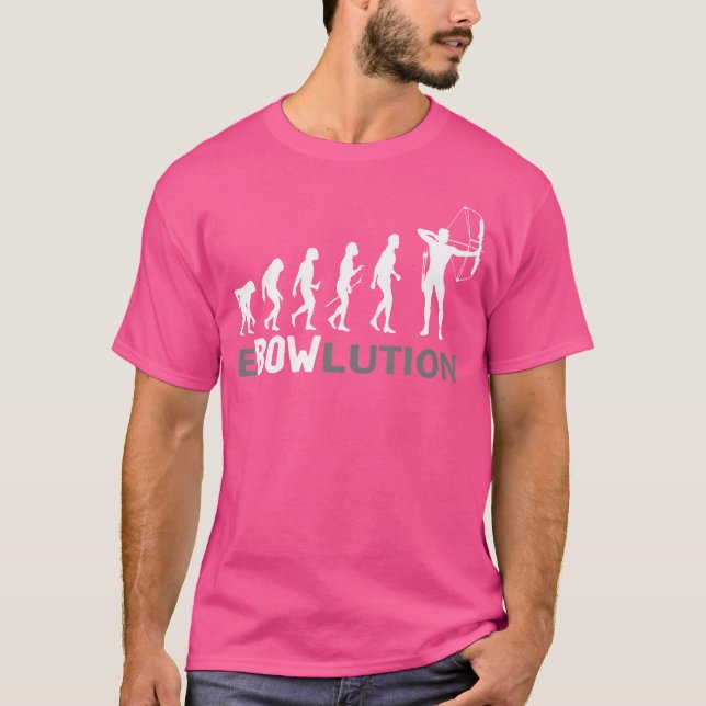 Camiseta Ebowlution Evolução Arqueiro Arquearia Tiro com Ar (Frente)