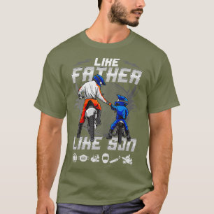 Camiseta EByke Padre e Son Motocross Biking Tamanho mais