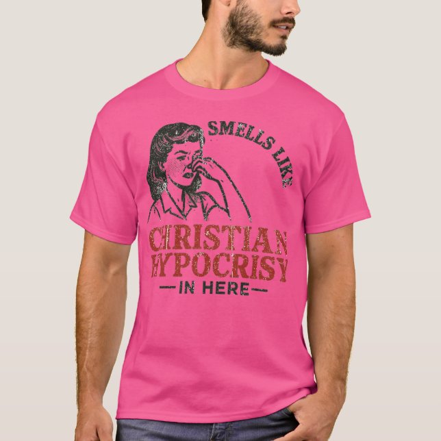 CAMISETA ECA, CHEIRA COMO HIPOCRISIA CRISTÃ (Frente)
