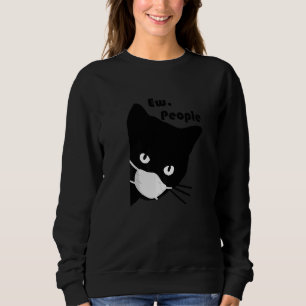 Camiseta Eca gente Máscara de Gato Preto Quarentena