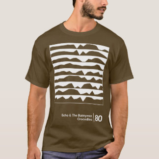 Camiseta Echo A Trabalho de arte Gráfica De Estilo Minimali