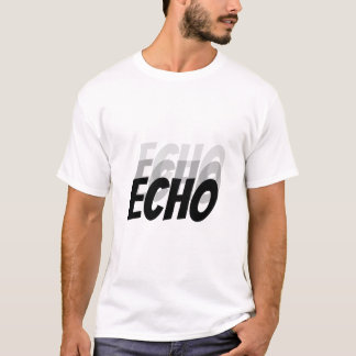 Camiseta Echo Echo Echo | Estilo de Onda Sonora Minimalista