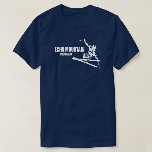 Camiseta Echo Mountain Colorado Skier (Frente do Design)