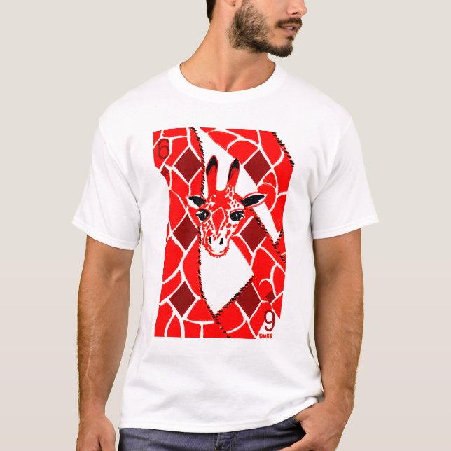 Camiseta EclecDeck 6 de girafas dos diamantes - branco (Frente)