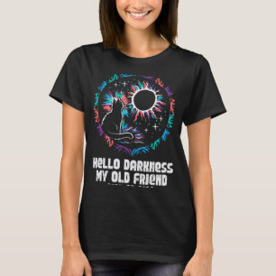 Camiseta Eclipse Cat Hello Darness April 8 Women Girls Kid