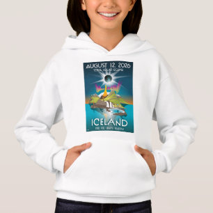 Camiseta eclipse de 2026 na Islândia - camisola para crianç