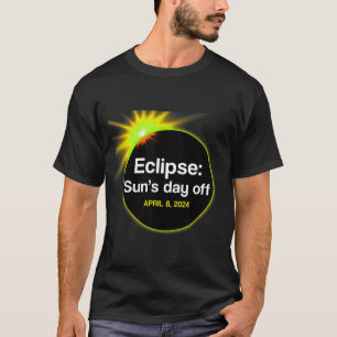 Camiseta Eclipse Dia de Folga do Sol EUA Totalidade Solar E
