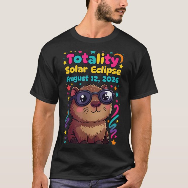 Camiseta Eclipse do Capivara Solar Total 12 de Agosto de 20 (Frente)