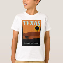 Eclipse do Poster de viagens do Texas