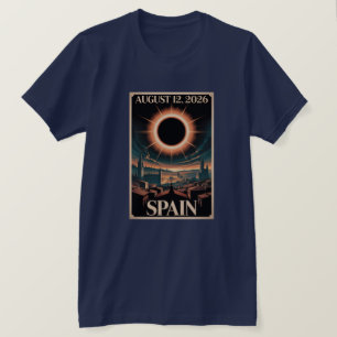 Camiseta Eclipse Do Século Ago 2,2027 Espanha Histórico
