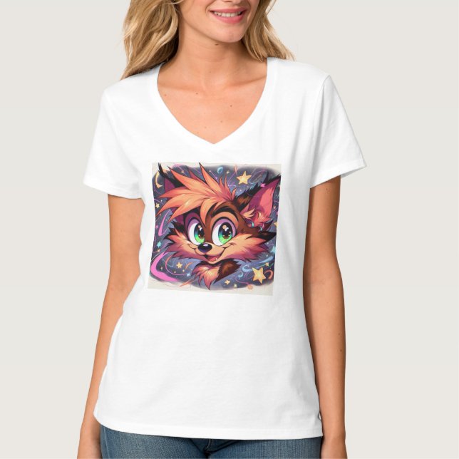Camiseta "Eclipse do Taz: Um novo amanhecer em anime de art (Frente)