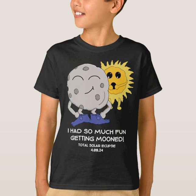 Camiseta Eclipse Engraçado 2024 Piada de Ser Mooned (Frente)