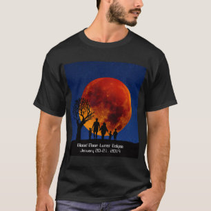 Camiseta Eclipse lunar 2019 da lua do sangue