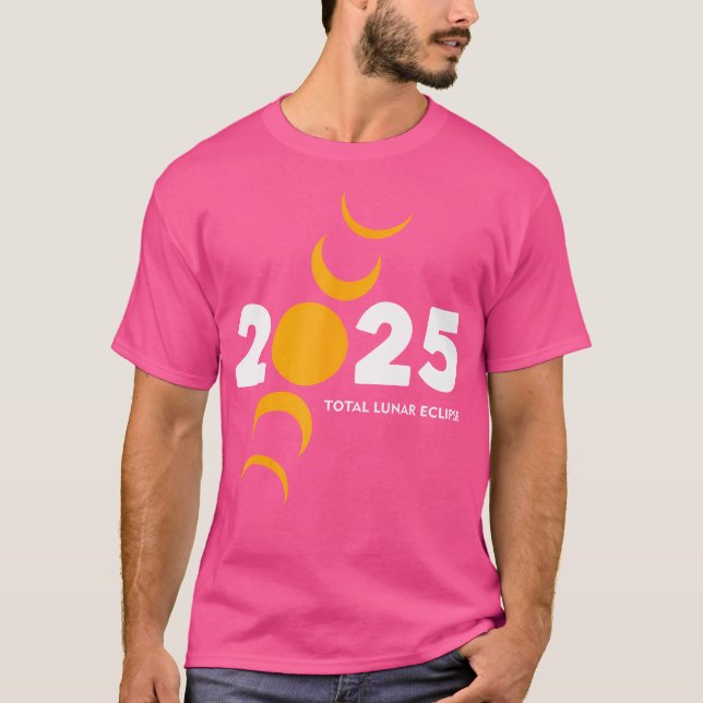 Camiseta Eclipse Lunar Total 2025 14 de Março de 2025 Lua d (Frente)