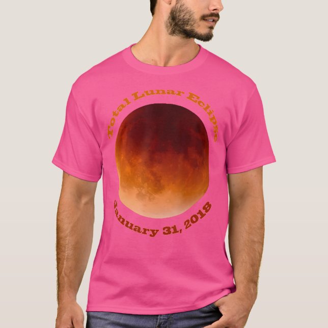 Camiseta Eclipse Lunar Total Super Lua Azul Sangrenta (Frente)