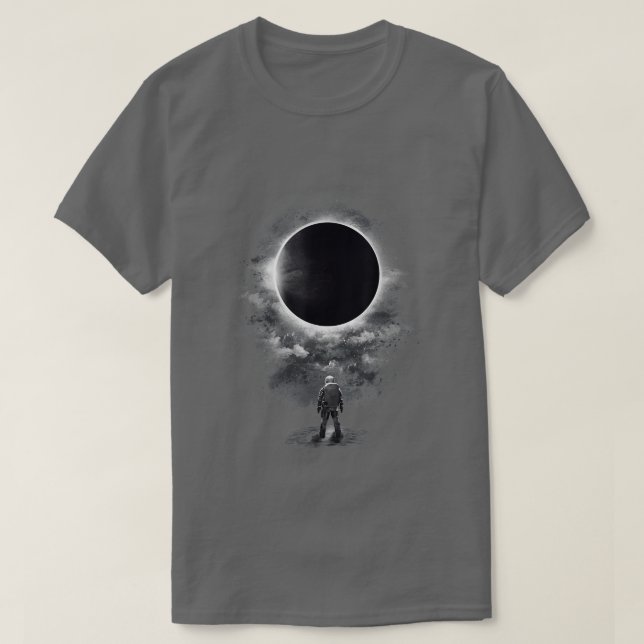 Camiseta ECLIPSE Moon Sun Stars Cosmic Astronaut Space Luna (Frente do Design)