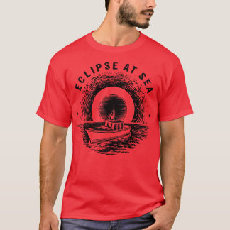 Camiseta eclipse no mar