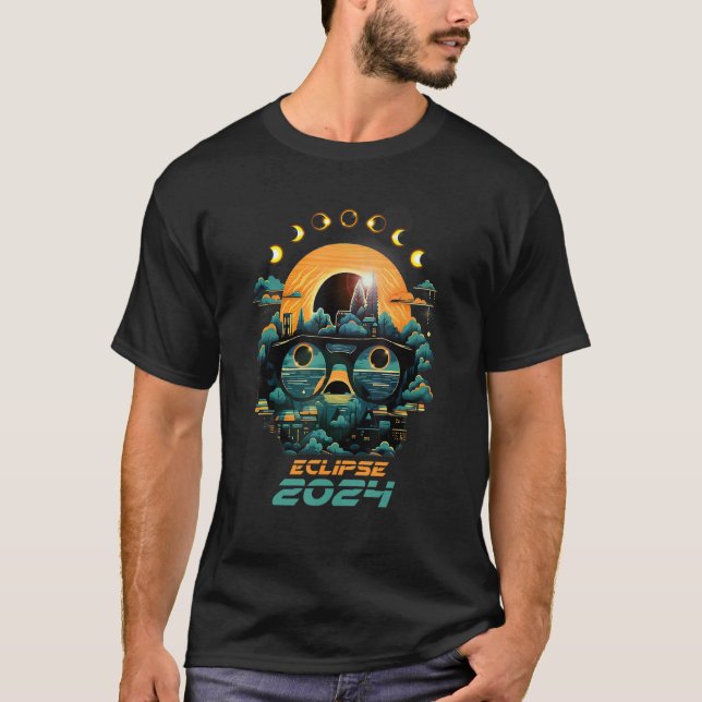 Camiseta Eclipse Phases Total Solar Eclipse 2024 (Frente)