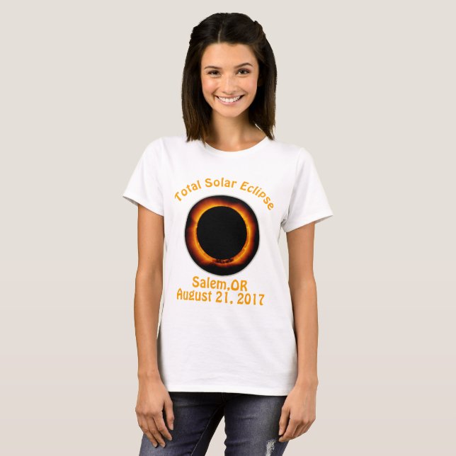 Camiseta Eclipse Salem Oregon (Frente Completa)
