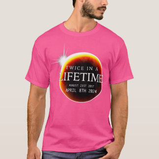 Camiseta Eclipse Solar 04.08.24 Duas Vezes Em Lua De Vida P