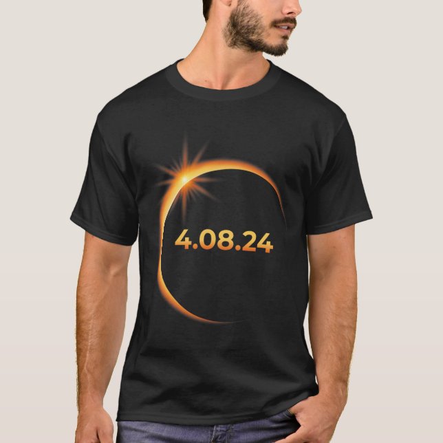 Camiseta Eclipse Solar 2024 América Totalidade 04 08 24 Spr (Frente)