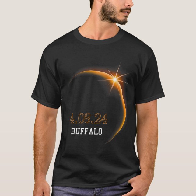 Camiseta Eclipse Solar 2024 Buffalo Totality Primavera 4.08 (Frente)