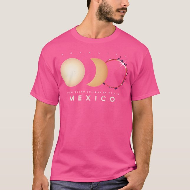 Camiseta Eclipse Solar 2024 México Astronomia Total do Ecli (Frente)