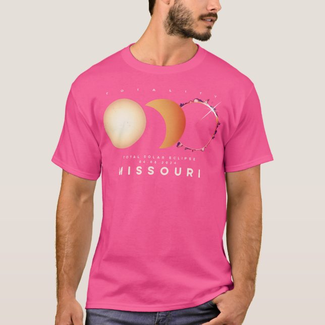 Camiseta Eclipse Solar 2024 Missouri Astronom Eclipse Total (Frente)