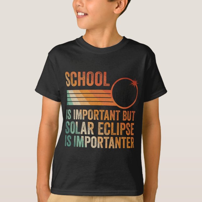 Camiseta Eclipse Solar 2024 Shirt School Eclipse I (Frente)