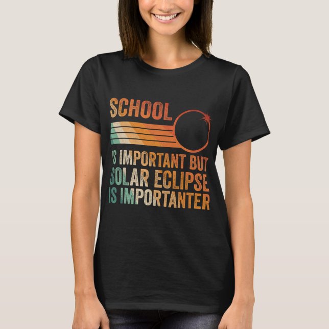 Camiseta Eclipse Solar 2024 Shirt School Eclipse I (Frente)