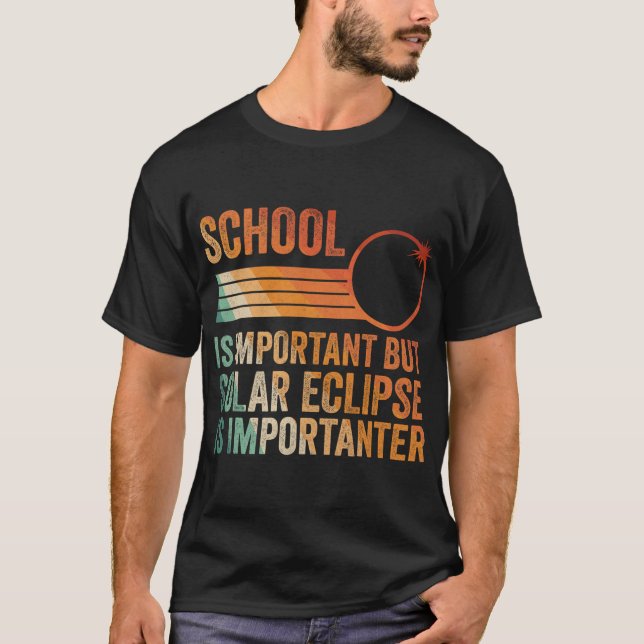 Camiseta Eclipse Solar 2024 Shirt School Eclipse I (Frente)