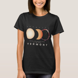 Camiseta Eclipse Solar 2024 Vermont Astronomia Total Eclips