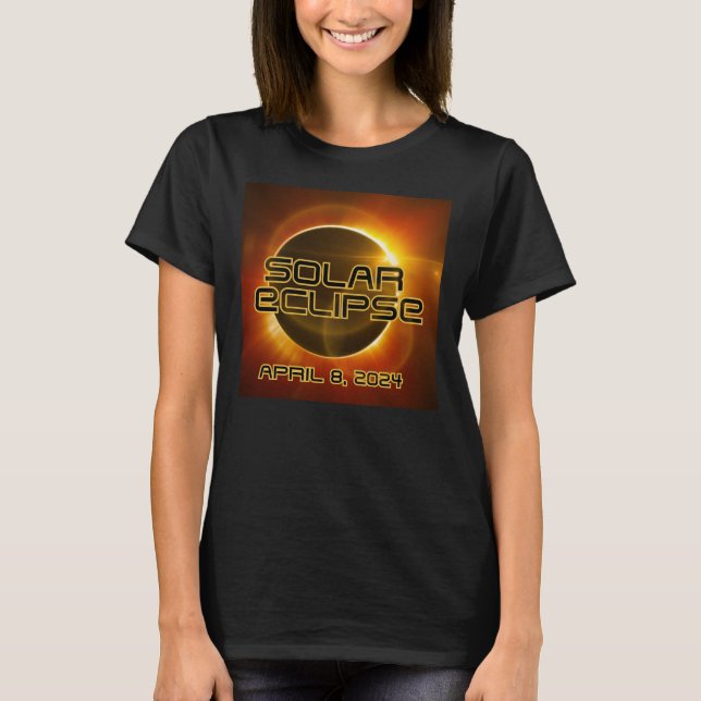 Camiseta Eclipse Solar 8 de abril de 2024 (Frente)