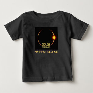 Camiseta Eclipse Solar 8 de abril de 2024 Meu Primeiro Ecli