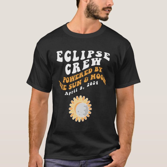 Camiseta Eclipse Solar Americano de Tripulação Eclipse 8 de (Frente)