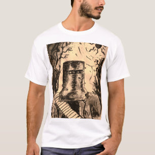 Camiseta Eclipse Solar de Ned Kelly em Sepia