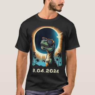 Camiseta Eclipse Solar Dino Com Gles Eclipse Solares