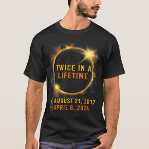 Camiseta Eclipse Solar Duas Vezes Na Vida 2024 Eclipse Sola