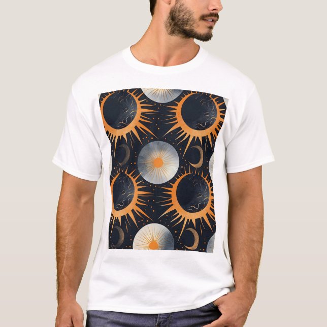 Camiseta Eclipse Solar e Lunar (Frente)