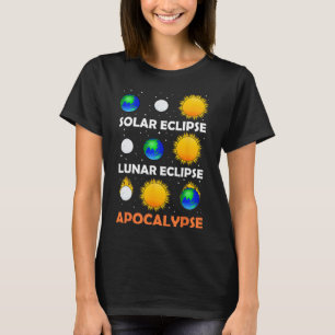 Camiseta Eclipse Solar Espaço do Professor de Ciência Lunar