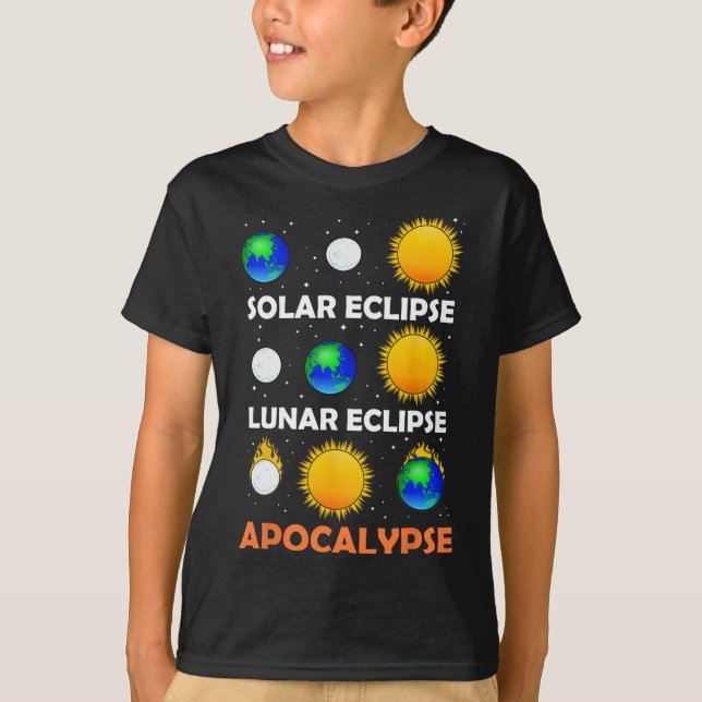 Camiseta Eclipse Solar Espaço do Professor de Ciência Lunar (Frente)