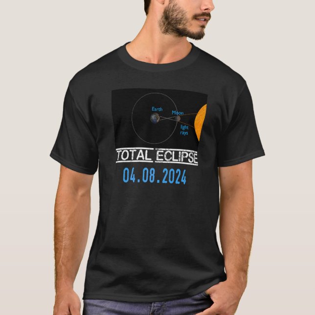 Camiseta Eclipse Solar Explicou Astronomia Educacional Até (Frente)