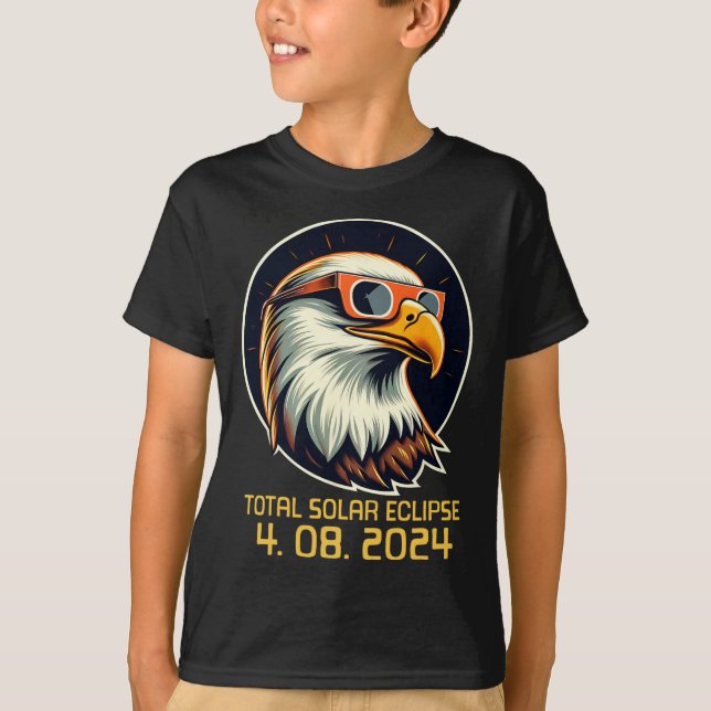 Camiseta Eclipse Solar Na Vida De 2024 Eclipse Solar (Frente)