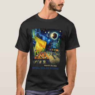 Camiseta Eclipse Solar Parcial de 29 de Março de 2025 Céu N