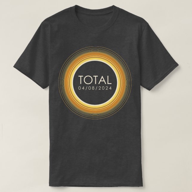 Camiseta Eclipse Solar Total 2024 (Frente do Design)