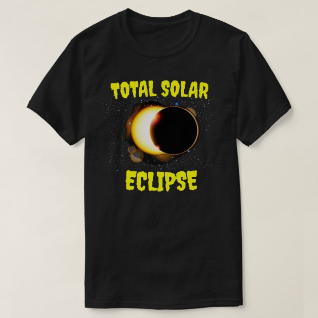 Camiseta Eclipse Solar Total 2024 5 (Frente do Design)