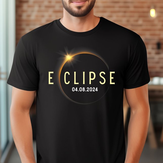 Camiseta Eclipse Solar Total 2024 Caminho Da Totalidade Abr (Criador carregado)