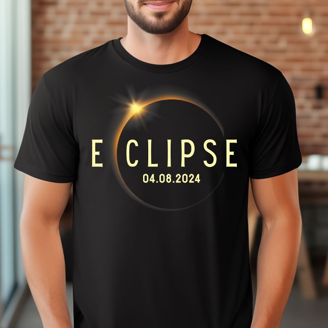 Camiseta Eclipse Solar Total 2024 Caminho Da Totalidade Abr (Criador carregado)